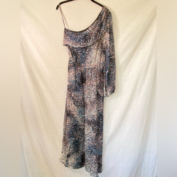 Ramy Brook One Shoulder Silk Maxi Dress - Picture 3 of 16